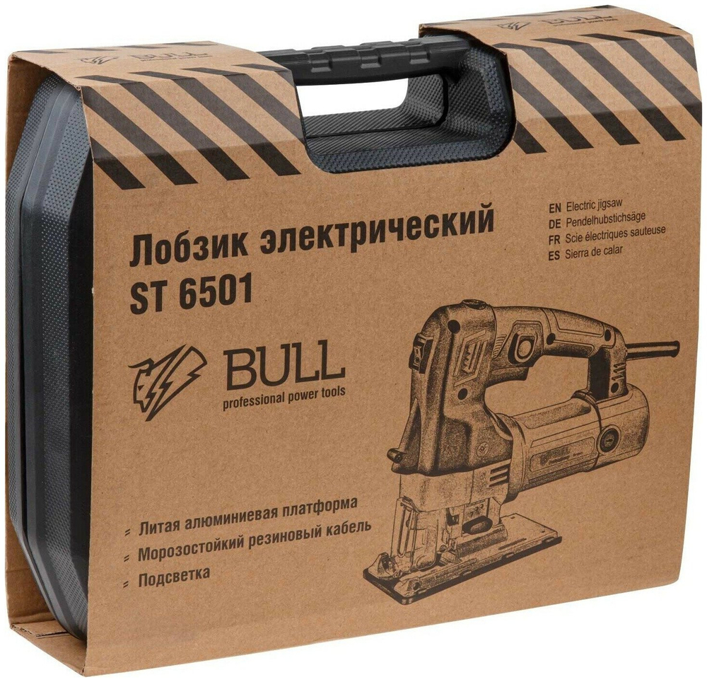 Лобзик электрический BULL ST 6501 600 Вт, 500-3000 ход/мин, до 110 мм (0323066)
