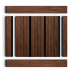 Стеновая панель HiWood декорированная, 270x12 см