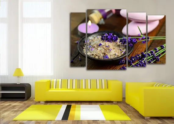 Модульная картина "Лаванда"