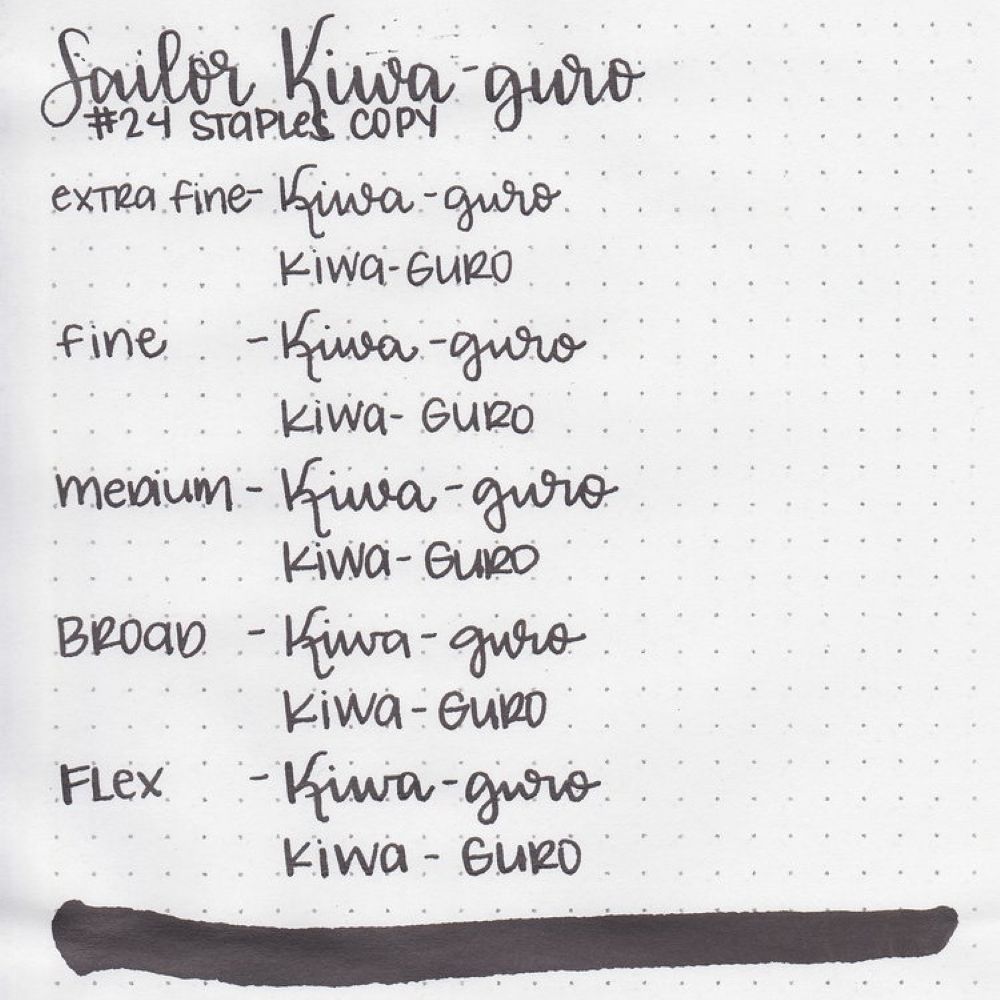 Чернила пигментные черные SAILOR PIGMENT INK Kiwa-guro 50 мл (13-2002-220) 2