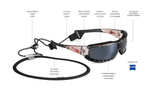 Спортивные очки LiP Typhoon / Gloss White - Black / Zeiss / PA Polarized / Pacific Blue Lens