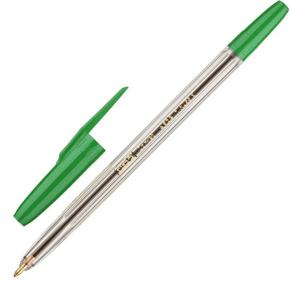 Ручка шариковая Attache "Corvet", зелёная, 0,7мм
