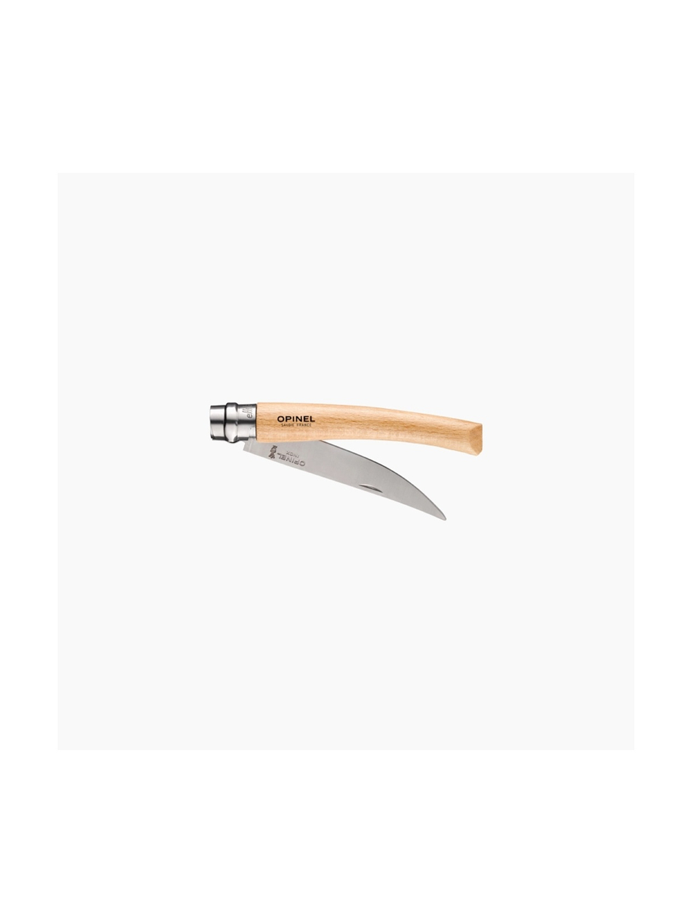 Нож филейный Opinel №10,  нержавеющая сталь, рукоять из дерева бука