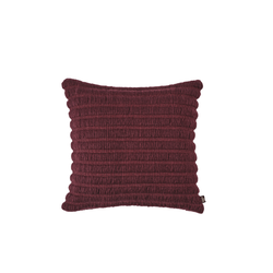 Подушка Ridge 45x45 cm Burgundy Cotton Wool-Mix