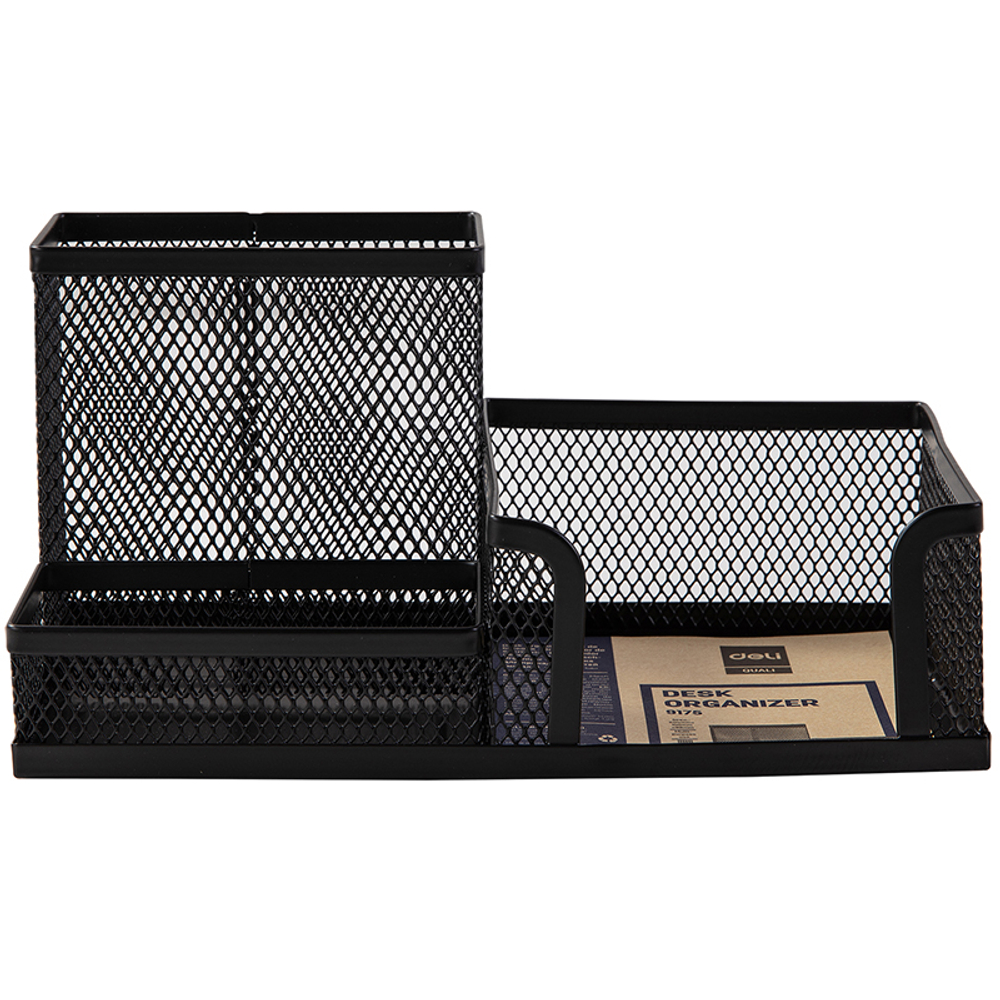 Органайзер DELI 200х100х98 мм, металлический, черный