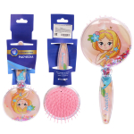 Расческа массажная детская «ФРАТТИ БУМ», русалочка Эдина, форма круглая, 17,5*8см (блистер Ультрамарин)