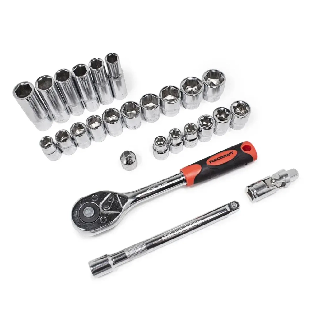 Набор инструментов 216пр. 1/4''3/8''1/2''(6гр.)(4-32мм) FORCEKRAFT FK-38841New