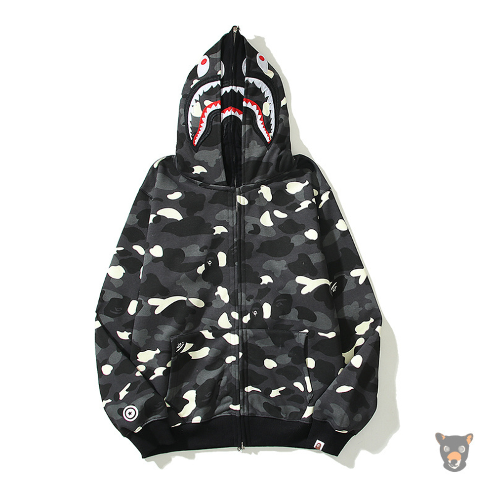 Зип-худи Bape с двойным капюшоном