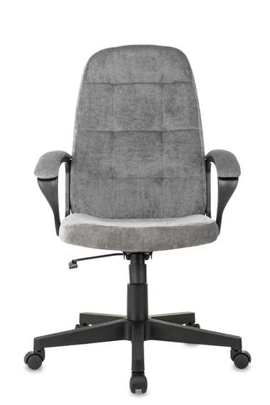 Кресло руководителя Бюрократ CH 002 серый Light-19 крестов. пластик