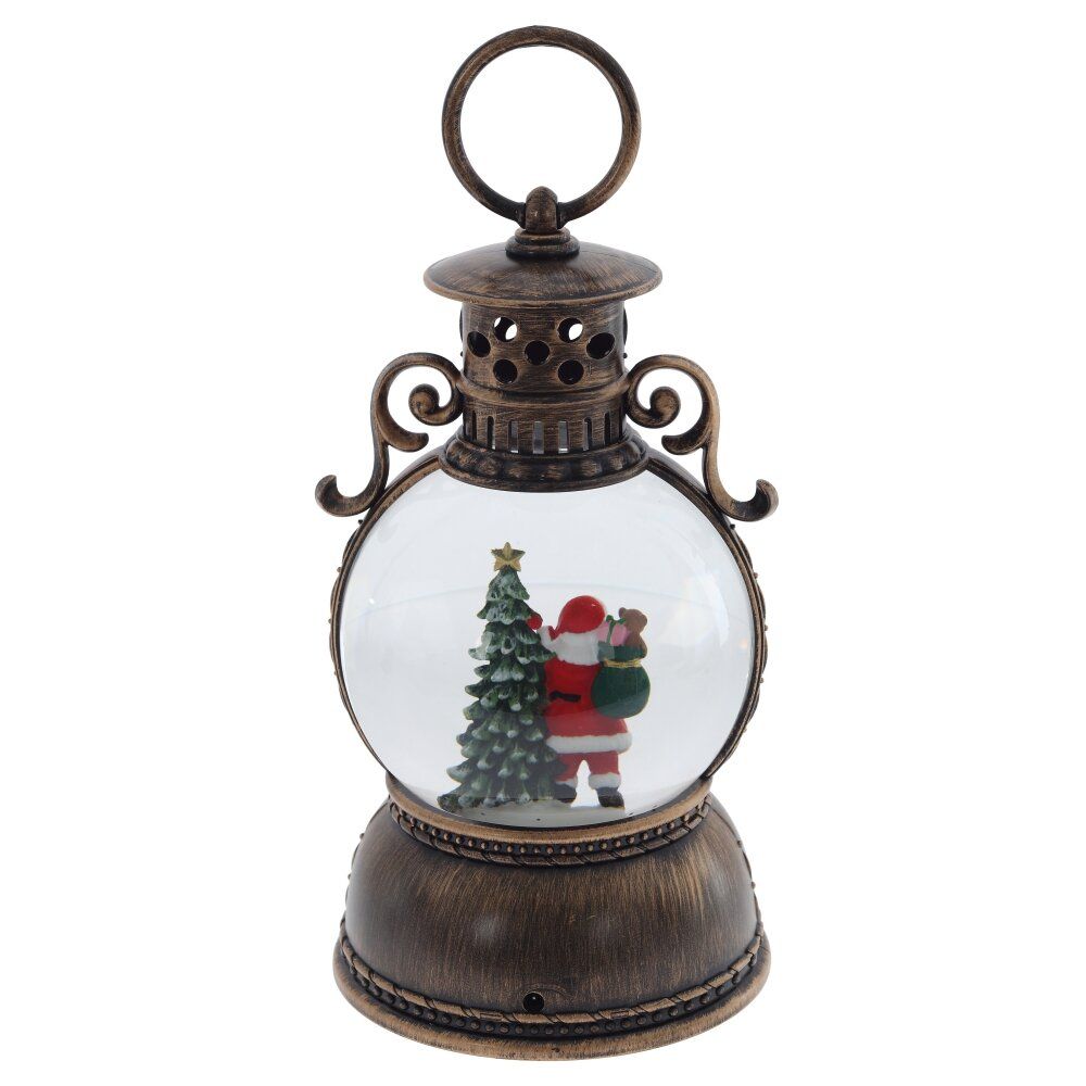 GAEM Изделие декоративное "Фонарь" (подсвет, муз, вьюга, 3хААА н/п +USB), D 10 см, L11 W11 H24 см
