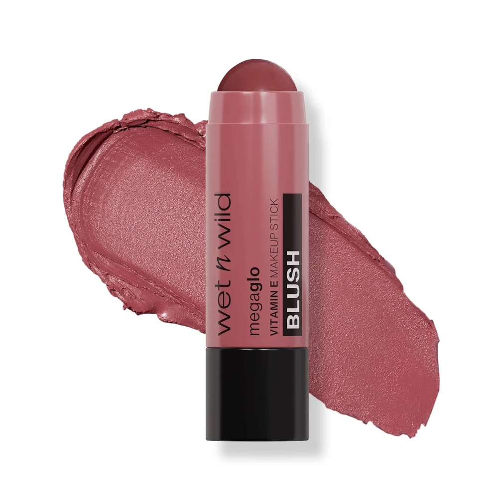wet n wild, MegaGlo, стик для макияжа с витамином Е, румяна, 1115047 Say It Ain't Rose, 6 г (0,21 унции)