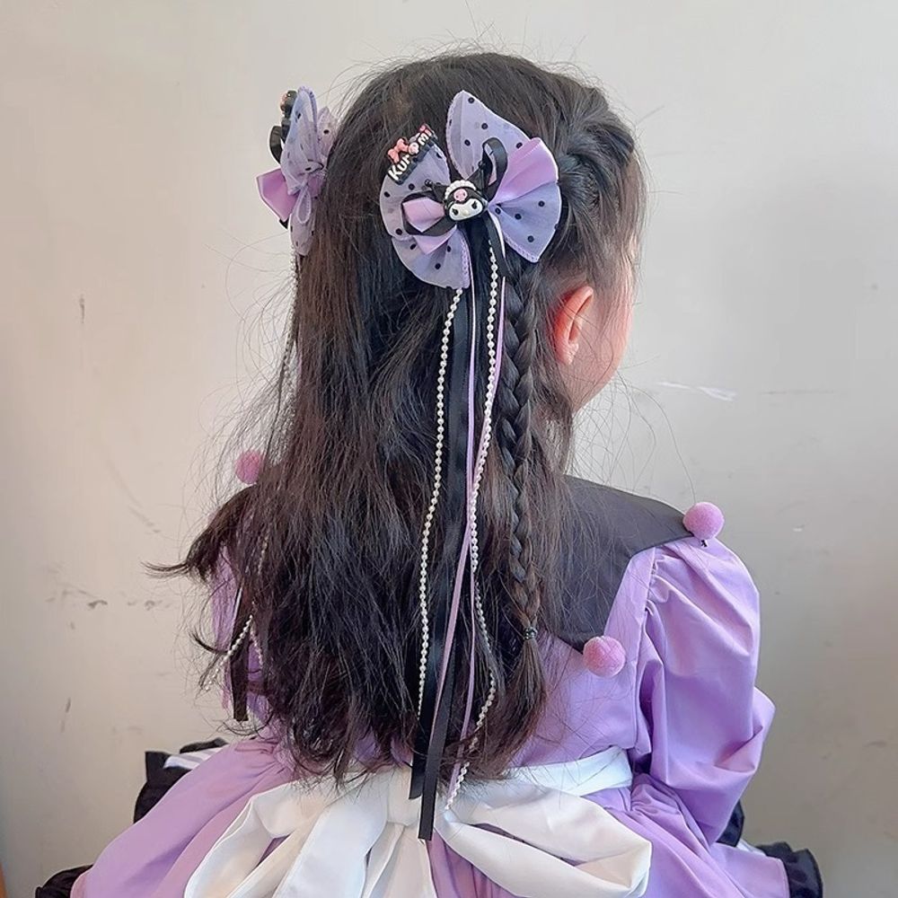Заколки для волос &quot;Kuromi Bows&quot;
