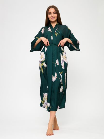 Халат женский шелковый Jardin