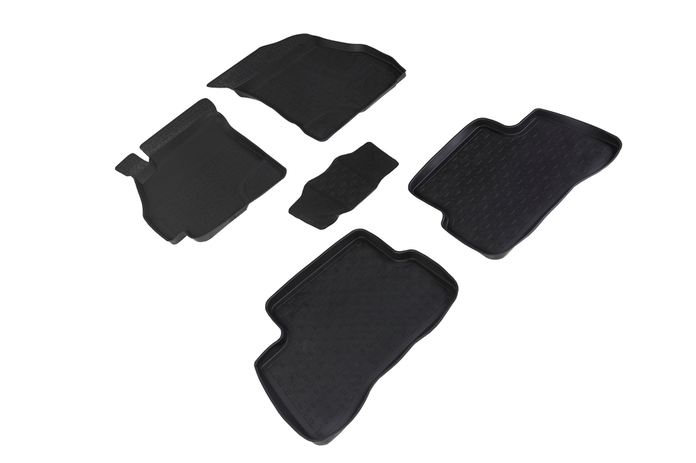 Резиновые коврики с высоким бортом для Hyundai Accent 2000-2012, Seintex.00923