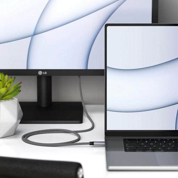 Кабель Satechi USB Type-C - USB Type-C 0.25 м (ST-U4C25M) Space Gray