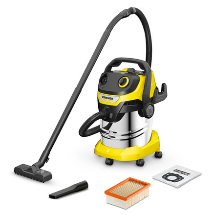 Профессиональный пылесос для сухой и влажной уборки Karcher WD 5 S V-25/5/22, 1100 Вт