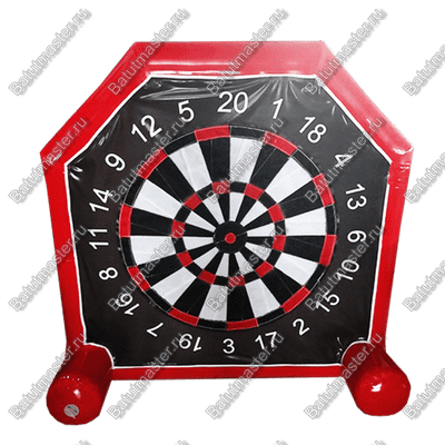 Надувной герметичный дартс «Мини» красный, диаметр 1,65 м, размер 1,65×1×1,65 м