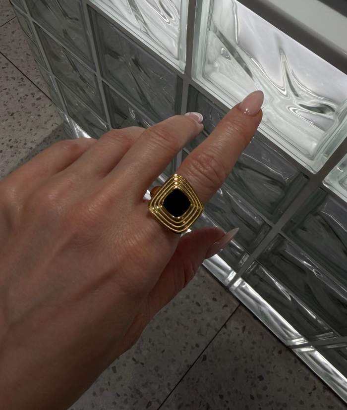 Кольцо BLACK gold