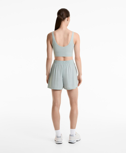 Oysho Топ-майка Light Touch с перекрестными деталями, светло-бирюзовый