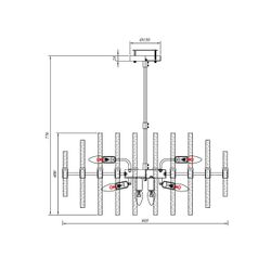 Люстра на штанге ARTE LAMP