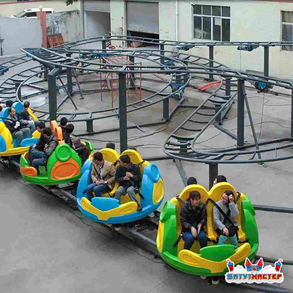 Быстрые американские горки «Молния», 5 кабин 10 мест, 22,5×11×3,2 м