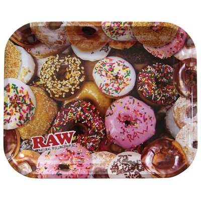 Лоток "RAW" Rolling Tray Metal Large Design Donut 34x27.5см