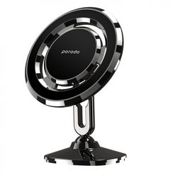 Автомобильное магнитное крепление с многоугольным управлением Porodo, стереоскопическое вращение (PD-SRMCMCR-BK) черный