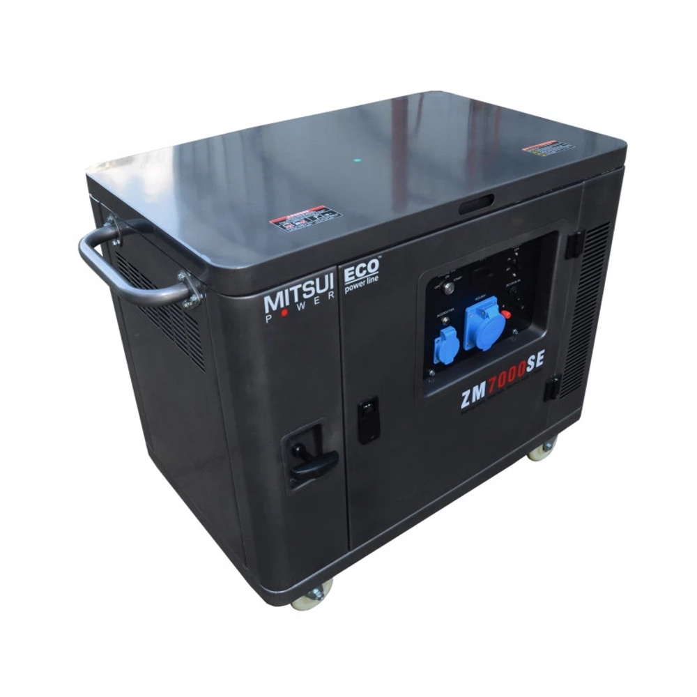 Бензиновый генератор Mitsui Power Eco ZM 7000 SE в кожухе