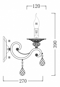 Бра Maytoni ARM247-01-G