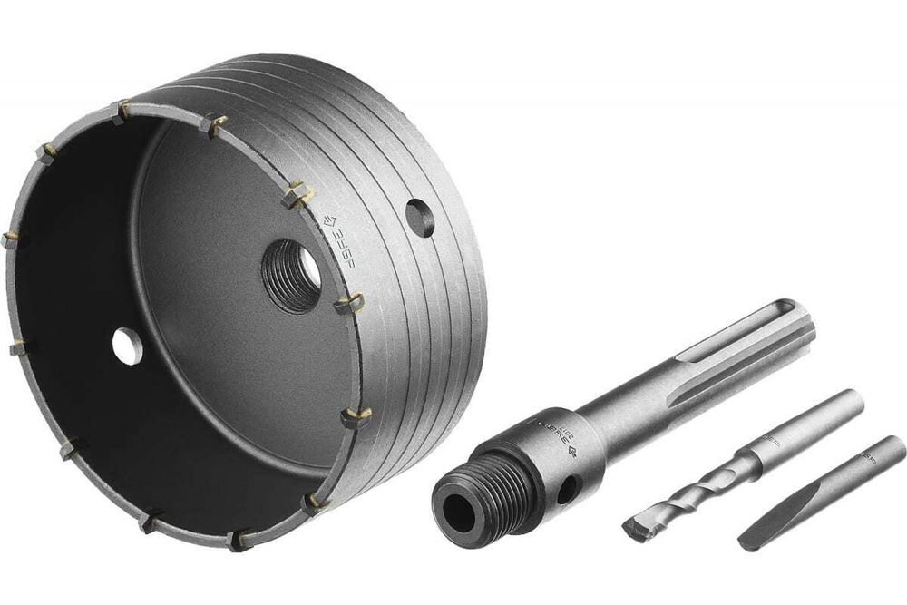 Коронка с державкой по бетону ЗУБР Профессионал 125 мм, SDS-Max 2918-125