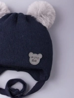 Шапка детская зимняя вязаная с ушками