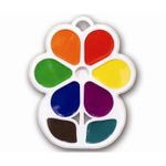 Акварель Луч медовая, 8 цветов, без кисти, пластик. упаковка, "Кроха. Цветочек"