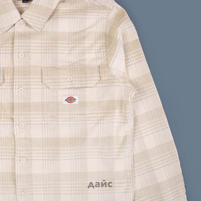 Рубашка мужская Dickies Alma Plaid Long Sleeve Shirt артикул:WLR51CGB - купить в магазине Дайс