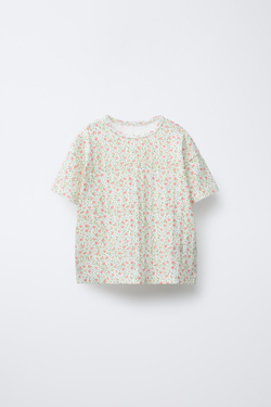 ZARA ПИЖАМА С ЦВЕТОЧНЫМ ПРИНТОМ, ЭКРЮ