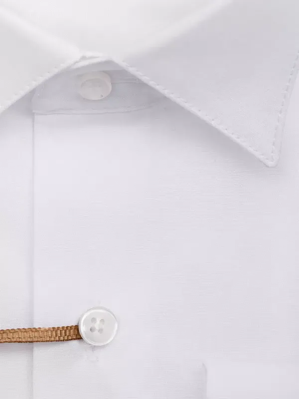 Рубашка под бабочку и запонки приталенная SLIM FIT, белая