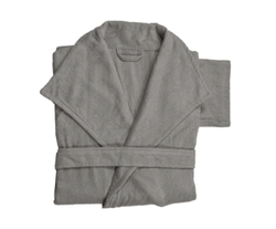 Халат махровый Hamam Waterside серебряный