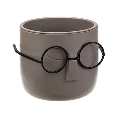 Кашпо СТИВ D115мм 0,65л со вставкой французский серый