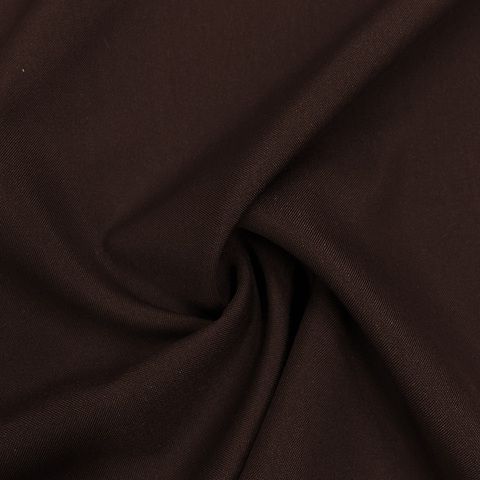 Габардин ш150см 100%п/э, цвет т. коричневый