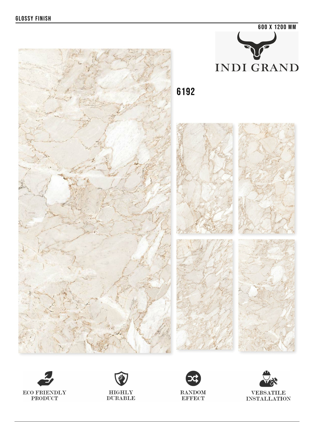 Керамогранит glossy №2 60х120, 6192