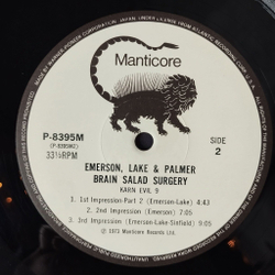 Винтажная виниловая пластинка LP Emerson, Lake and Palmer Brain Salad Surgery (Japan 1973) (No Obi) Benny The Bouncer