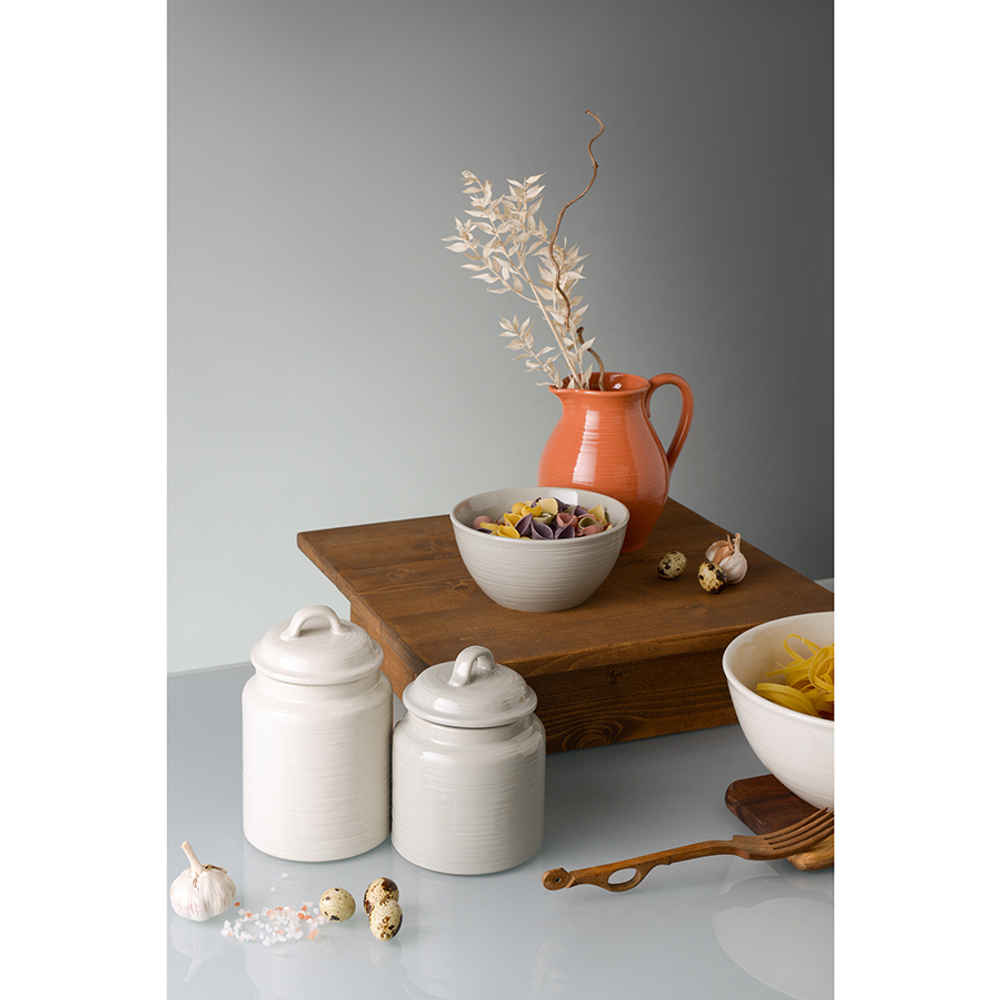 Банка для хранения in the village, 1,3 л, светло-бежевая