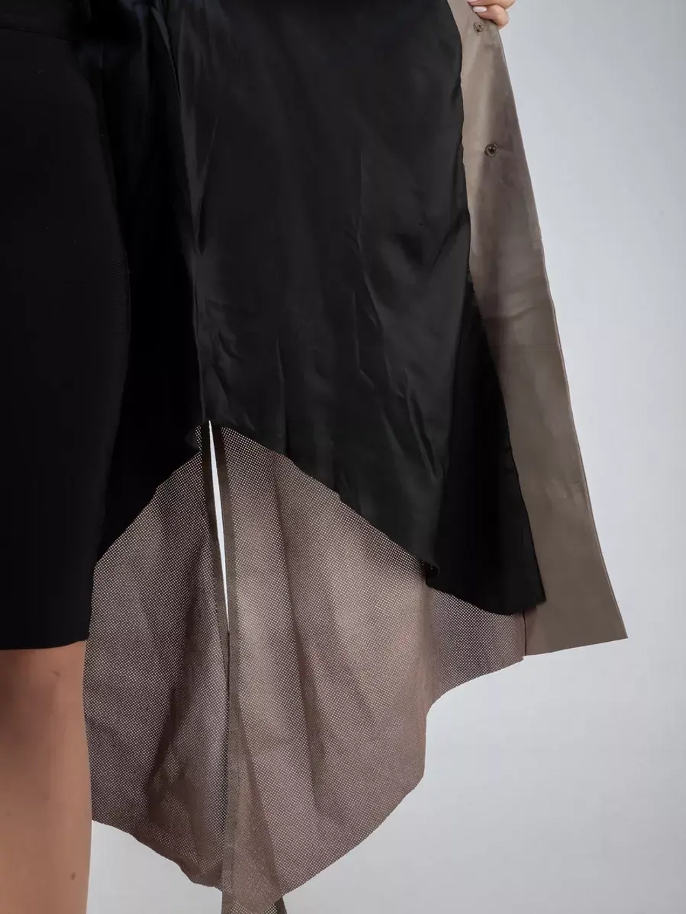 Плащ кожаный натуральный