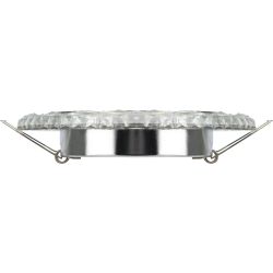 Светильник встраиваемый cо светодиодной подсветкой ЭРА DK LD24 SL/WH под лампу GX53 прозрачный | Встраиваемые LED светильники