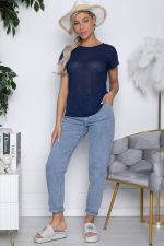 Блуза Амадея (синяя) Б10493 LT Collection