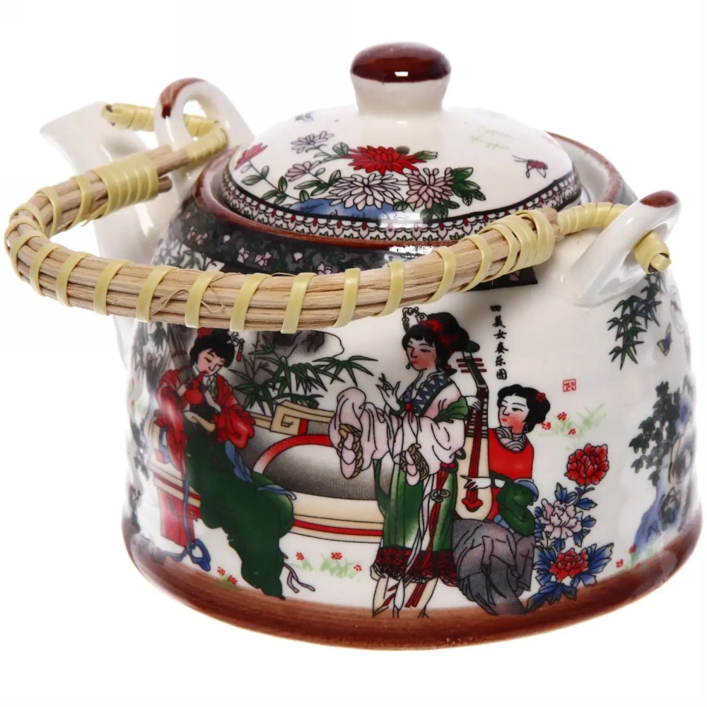 Чайник заварочный керамический 400мл с ситом «Гейши красавицы»