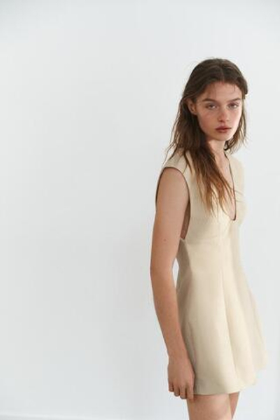 Короткое платье в полоску - ZARA