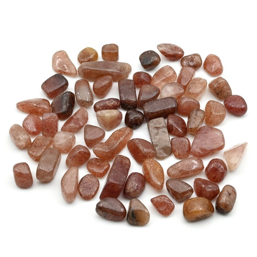 Авантюрин красный галтовка фракция 10-20мм, упаковка 100г