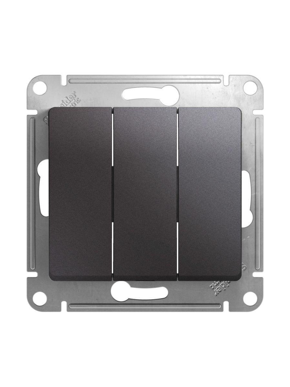 Выключатель 3-кл. СП Glossa 10А IP20 (сх. 3) 10AX механизм графит SE GSL001331