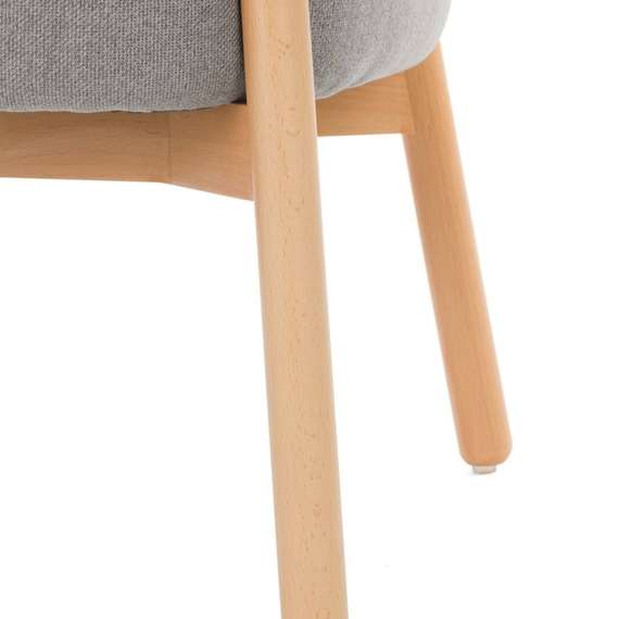 Кресло Wally Wood серое