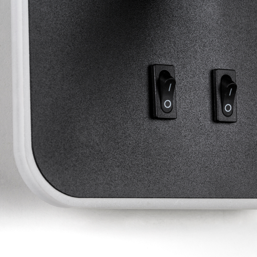 808667 Светильник настенный MURO LED 10W+3W 730LM+120LM G ЧЕРНЫЙ 3000K